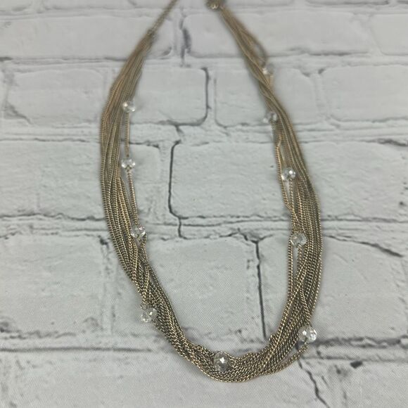 Gold Mulit-Chain Necklace - Picture 1 of 6